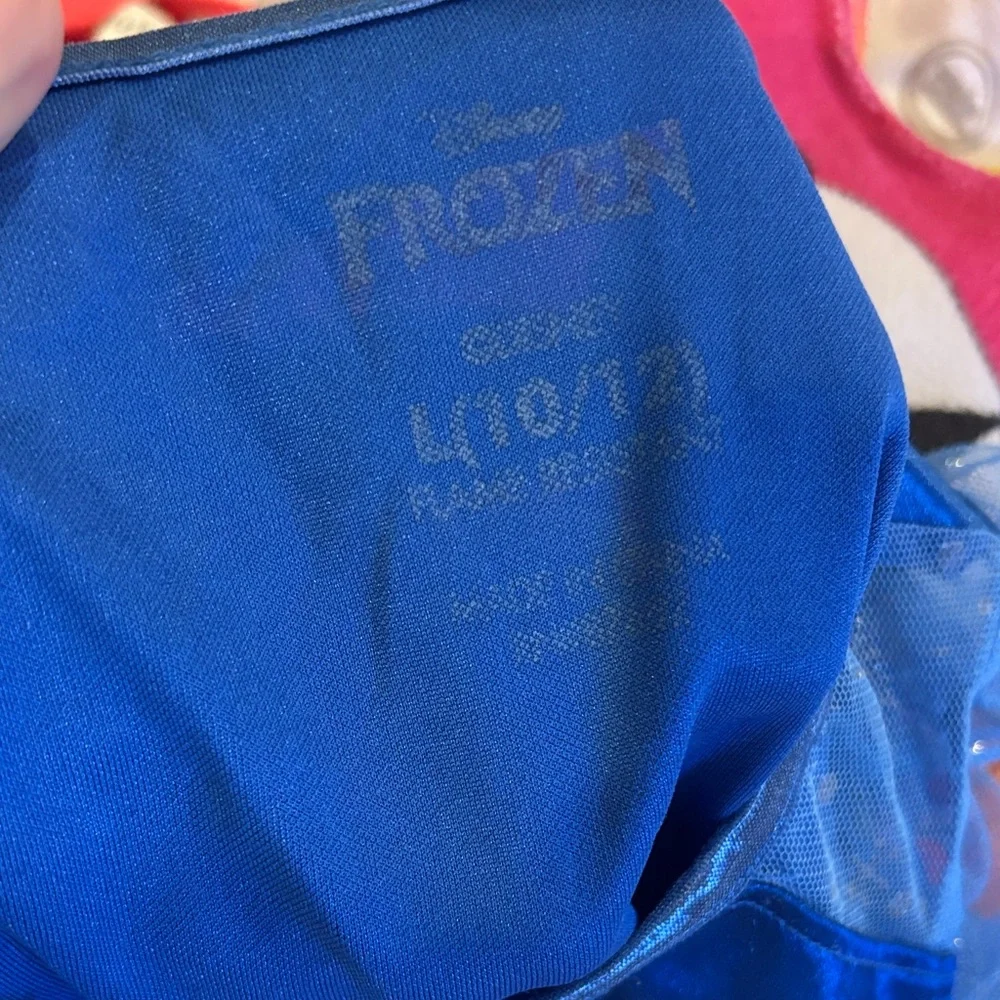 Blue  Princess Elsa Nightgown with Sheer Sleeves size 10/12 - Picture 4 of 4